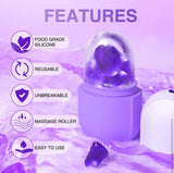 Reusable ice roller for eyes, neck, face